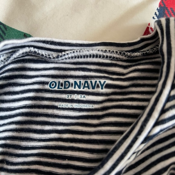 2x Old navy ruffle shoulders striped marinier tank top - Picture 2 of 6